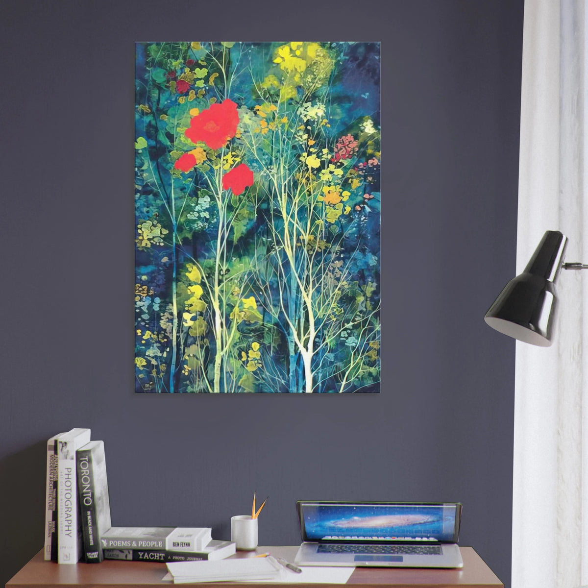 Poppies and Flowers Canvas | Eyvind Earle Canvas | Eyvind Earle Prints