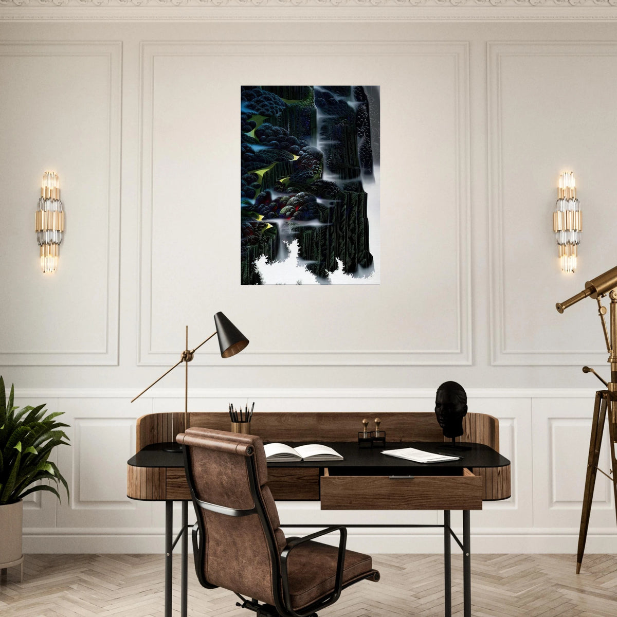 Sea Cliffs Rising Canvas | Eyvind Earle Canvas | Eyvind Earle Prints