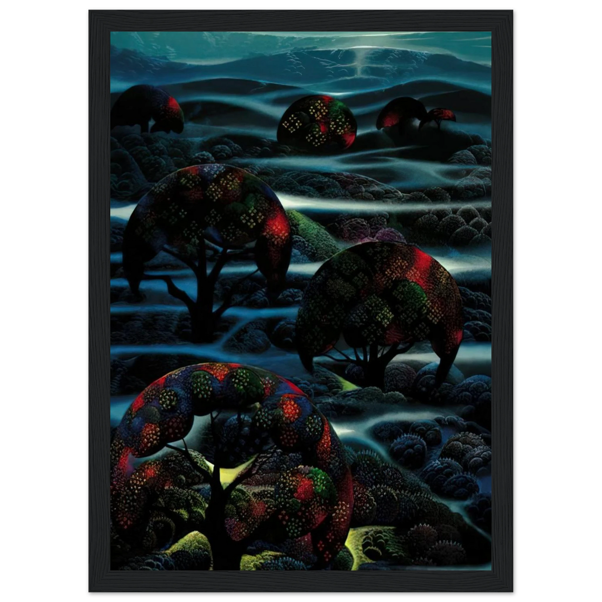 Garden of Dreams Framed Poster | Eyvind Earle Framed Prints Wall Art | Eyvind Earle Prints