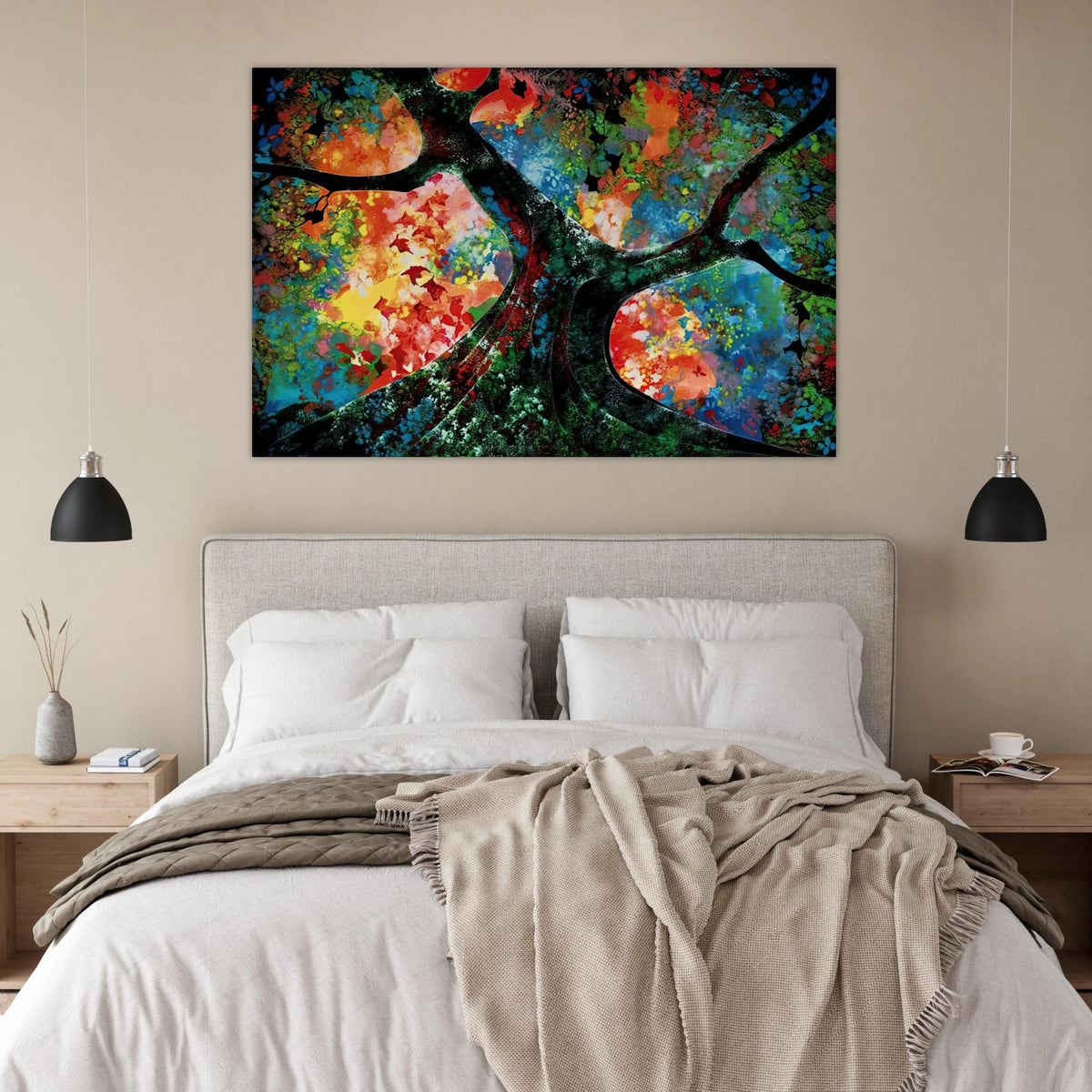 Waves of Golden Fire Poster | Eyvind Earle Poster | Eyvind Earle Prints