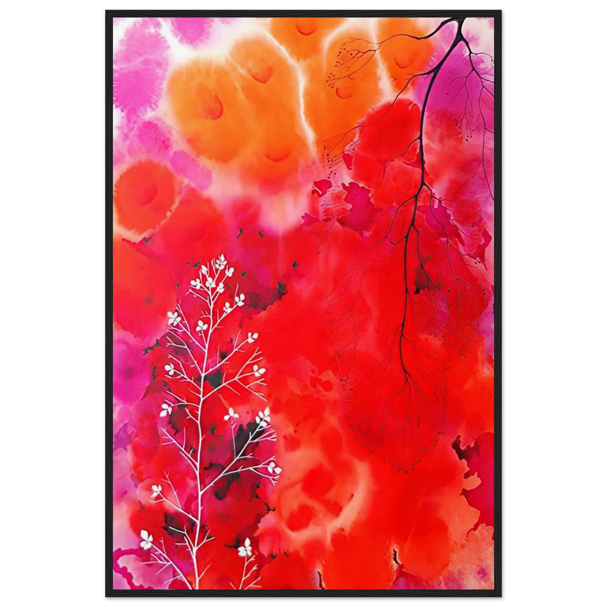 Flower Fantasy Framed Poster | Eyvind Earle Framed Prints Wall Art | Eyvind Earle Prints