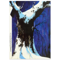 Blue Barn and Snow Poster | Eyvind Earle Poster | Eyvind Earle Prints