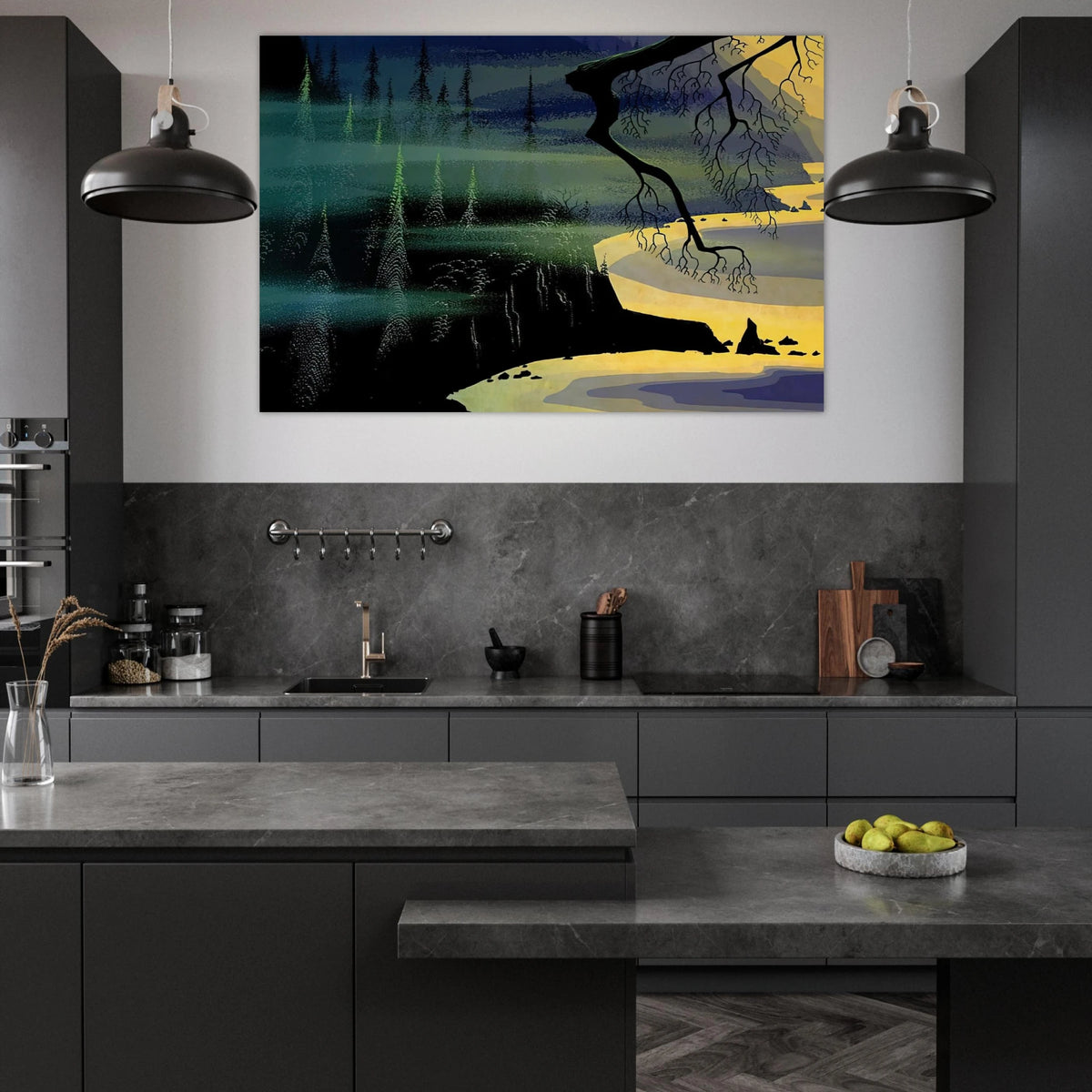 Blue Mist Poster | Eyvind Earle Poster | Eyvind Earle Prints