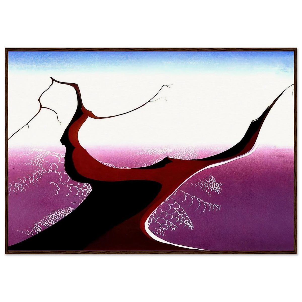 Desert Tree Framed Poster | Eyvind Earle Framed Prints Wall Art | Eyvind Earle Prints