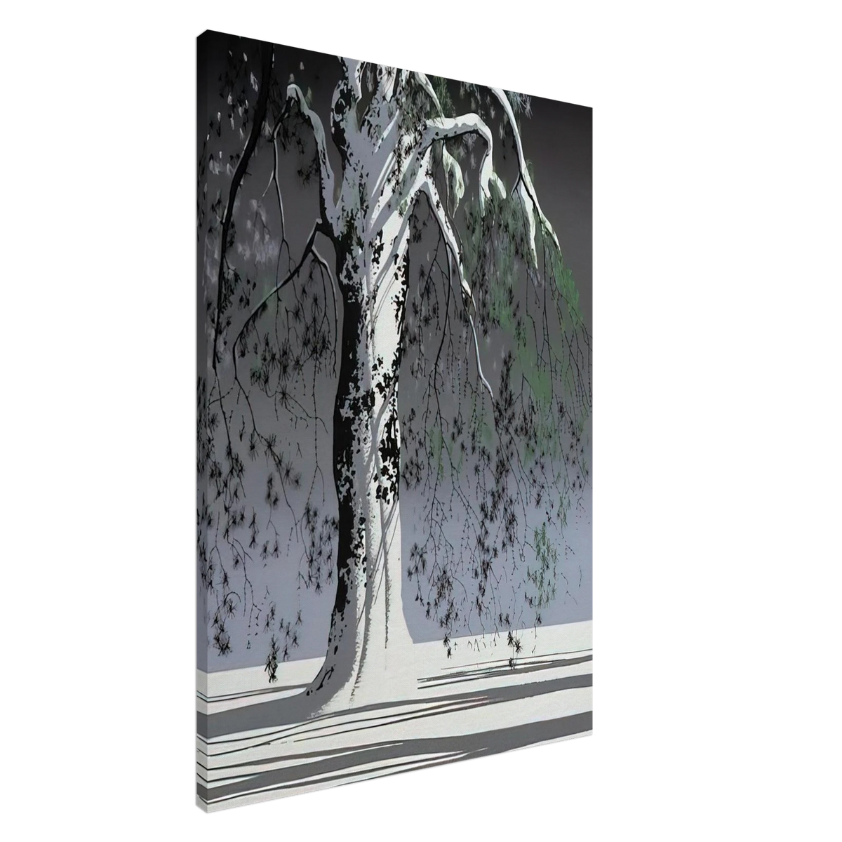 Fir Tree In Snow Canvas | Eyvind Earle Canvas | Eyvind Earle Prints