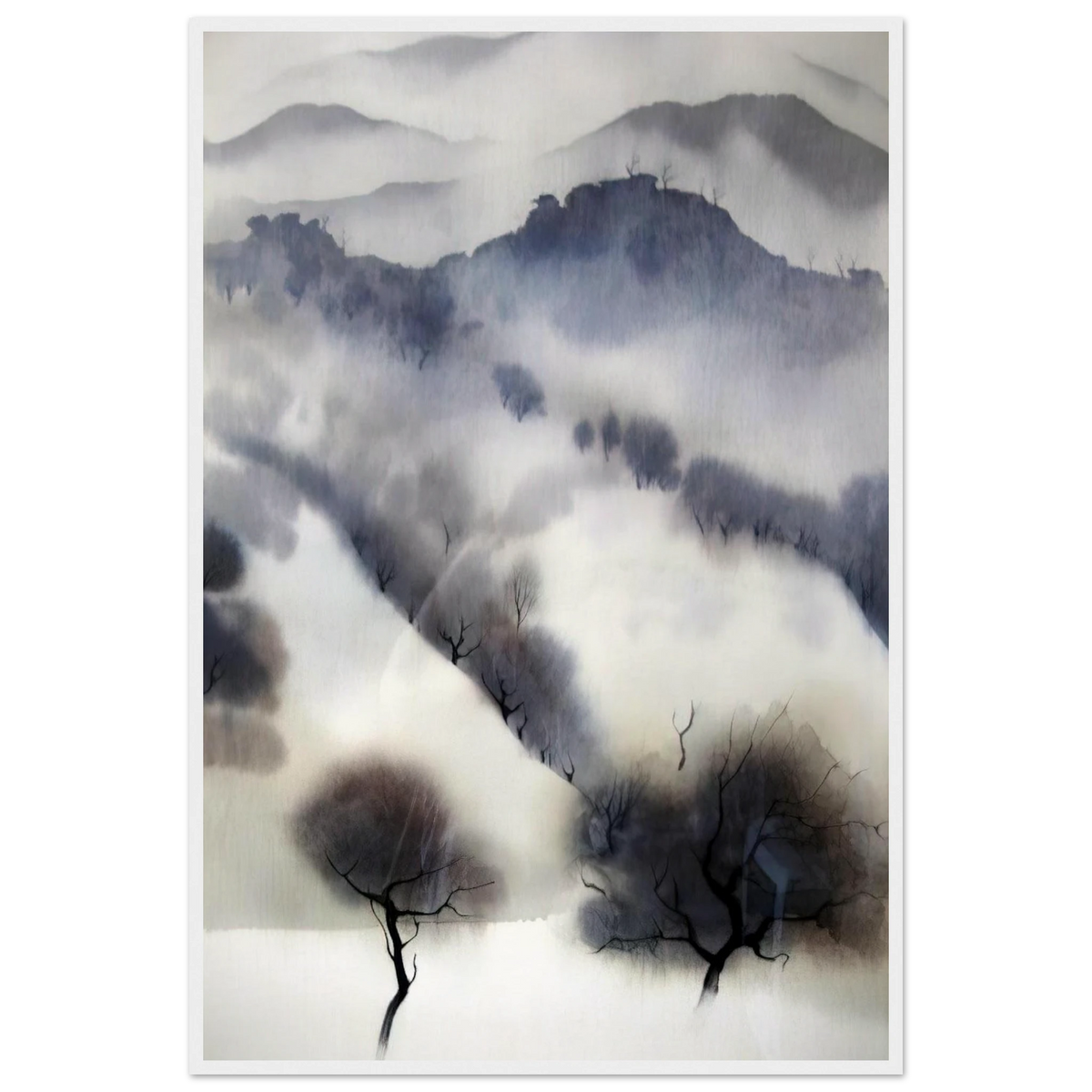 California landscape Framed Poster | Eyvind Earle Framed Prints Wall Art | Eyvind Earle Prints