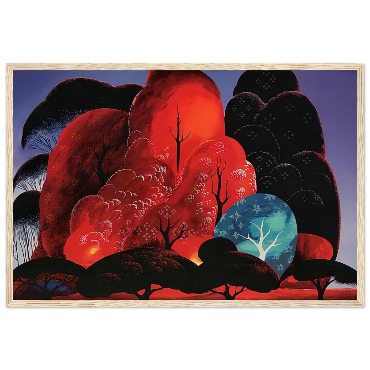 Blazing Glory Framed Poster | Eyvind Earle Framed Prints Wall Art | Eyvind Earle Prints