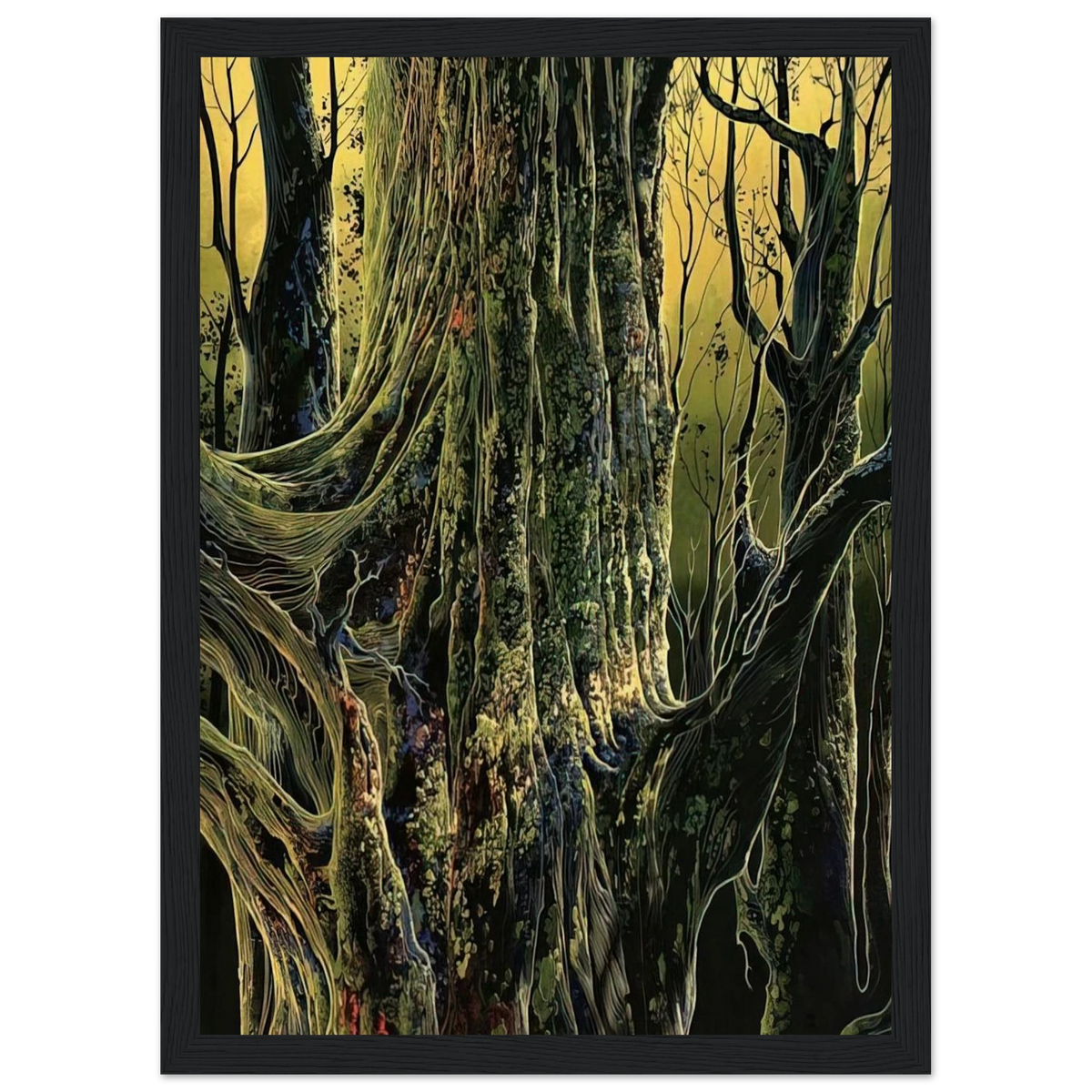 Ancient Tree Framed Poster | Eyvind Earle Framed Prints Wall Art | Eyvind Earle Prints