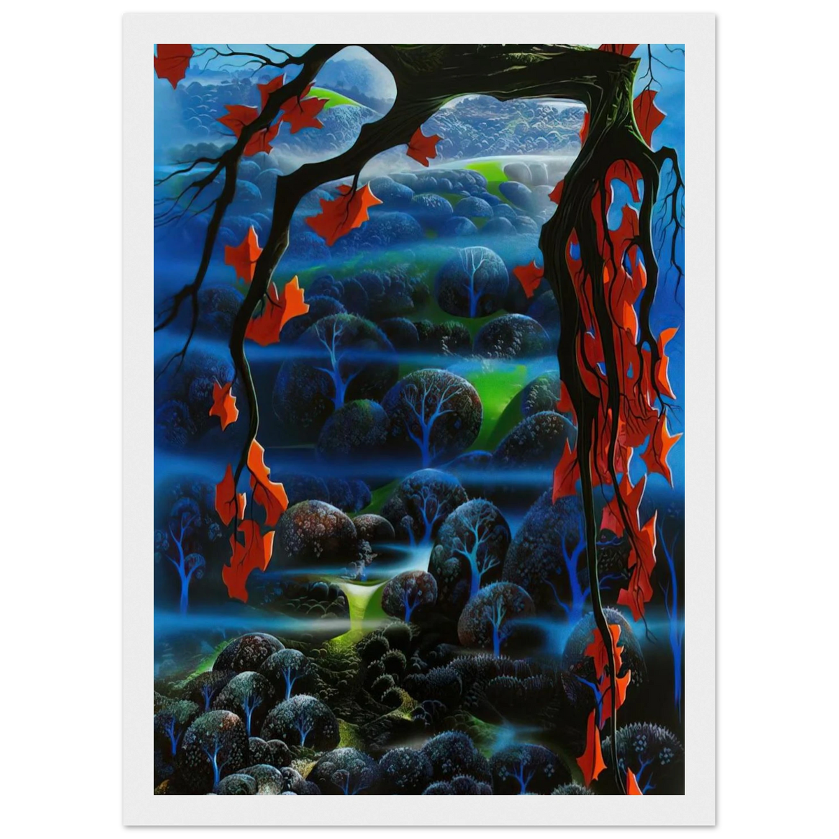 Valley of Dreams Framed Poster | Eyvind Earle Framed Prints Wall Art | Eyvind Earle Prints