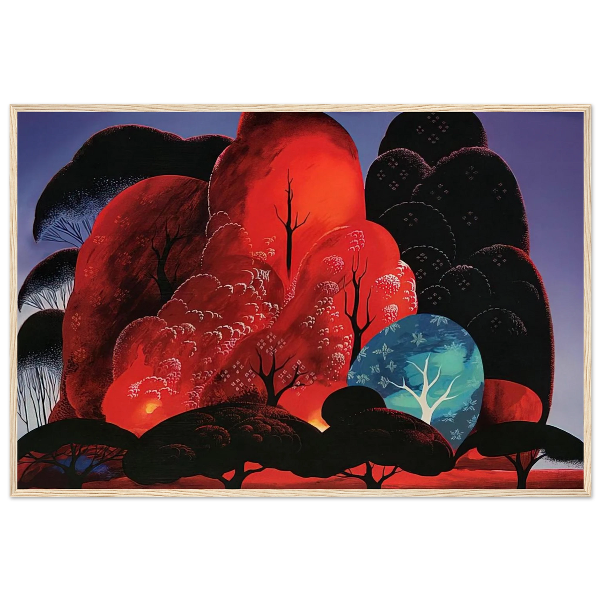 Blazing Glory Framed Poster | Eyvind Earle Framed Prints Wall Art | Eyvind Earle Prints