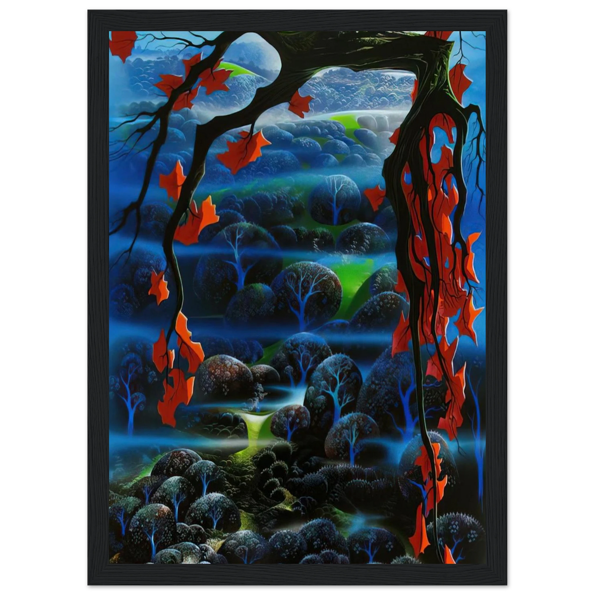 Valley of Dreams Framed Poster | Eyvind Earle Framed Prints Wall Art | Eyvind Earle Prints
