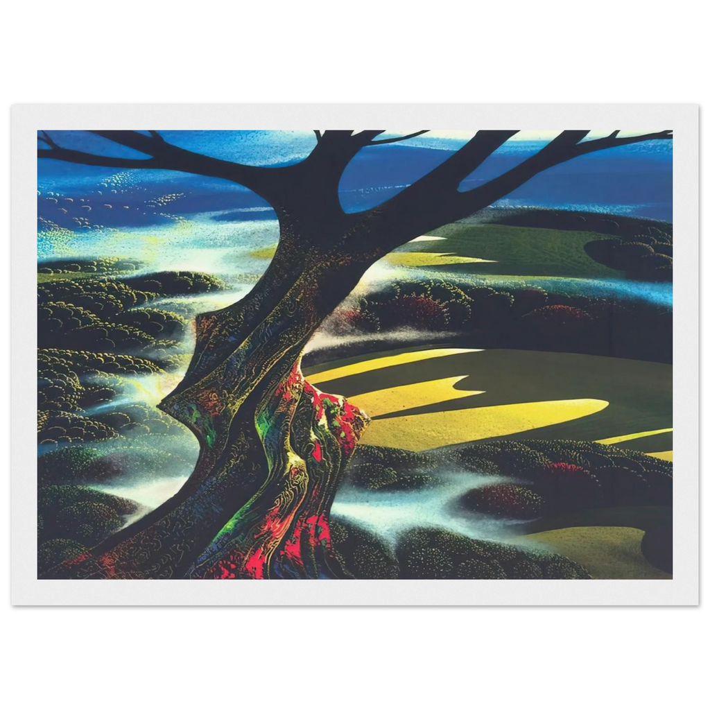 Autumn Shadows Framed Poster | Eyvind Earle Framed Prints Wall Art | Eyvind Earle Prints