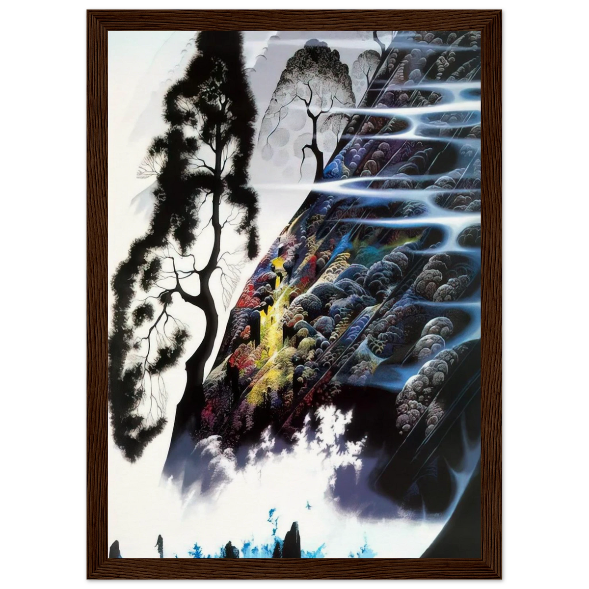 Radient Splendor Framed Poster | Eyvind Earle Framed Prints Wall Art | Eyvind Earle Prints