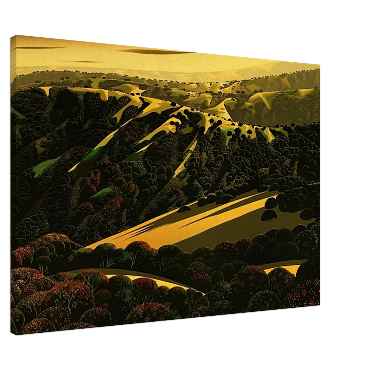 Santa Cruz Mountains Canvas | Eyvind Earle Canvas | Eyvind Earle Prints