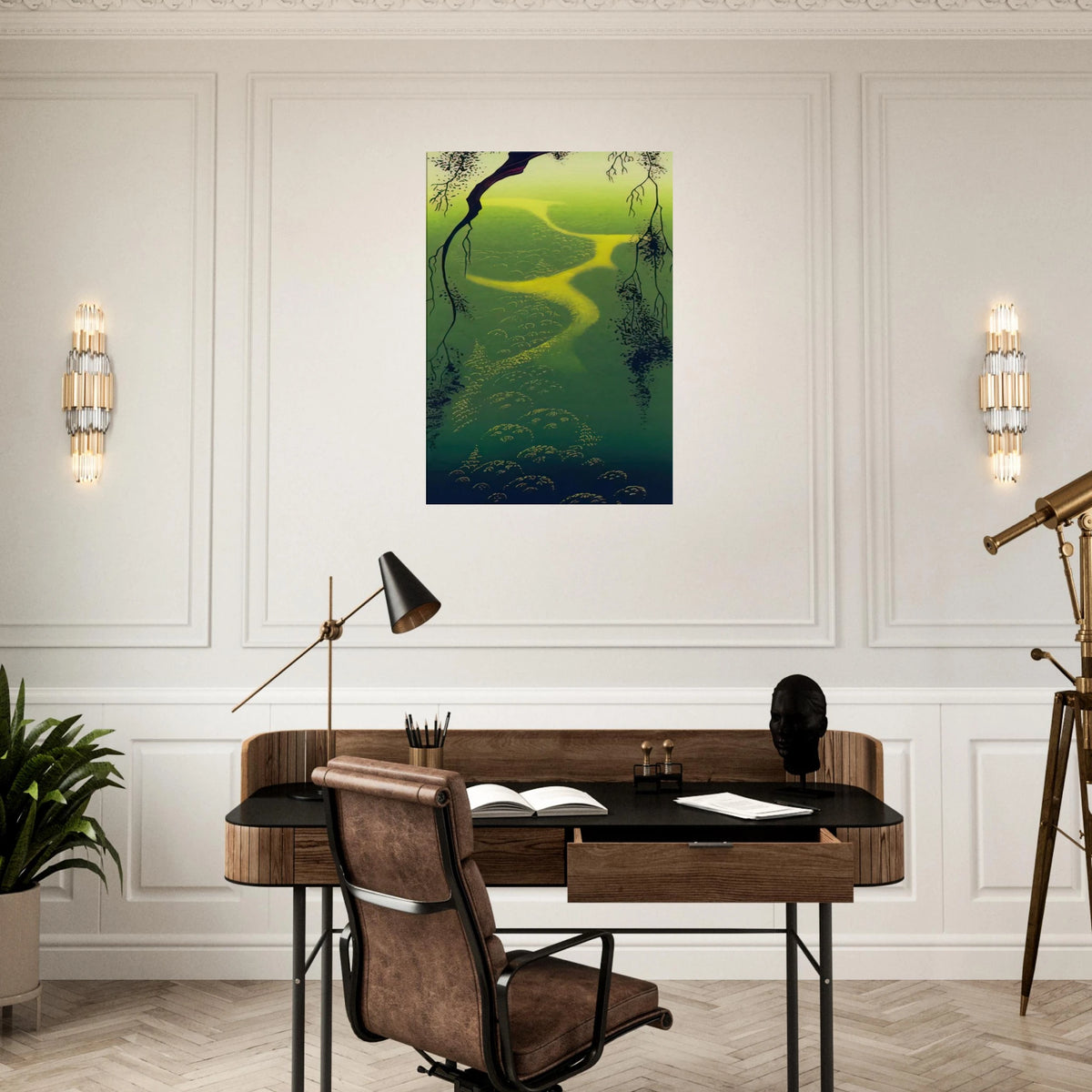 Green Mist Canvas | Eyvind Earle Canvas | Eyvind Earle Prints