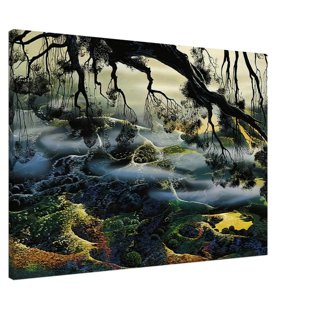 Fog Passes By Canvas | Eyvind Earle Canvas | Eyvind Earle Prints