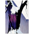 Violet Tree and Barn Poster | Eyvind Earle Poster | Eyvind Earle Prints