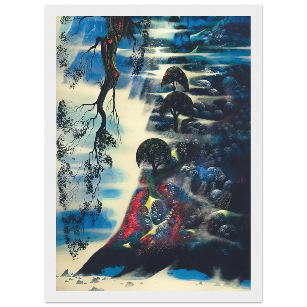 Summer Morning Mist Framed Poster | Eyvind Earle Framed Prints Wall Art | Eyvind Earle Prints