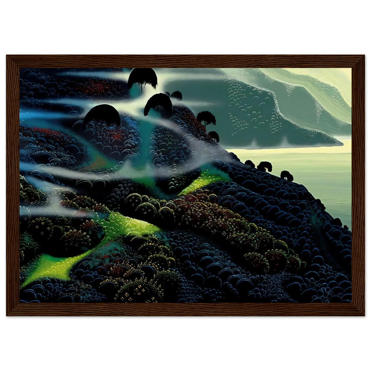 Ocean Paradise Framed Poster | Eyvind Earle Framed Prints Wall Art | Eyvind Earle Prints