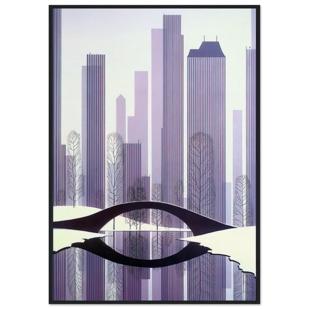 Central Park Framed Poster | Eyvind Earle Framed Prints Wall Art | Eyvind Earle Prints