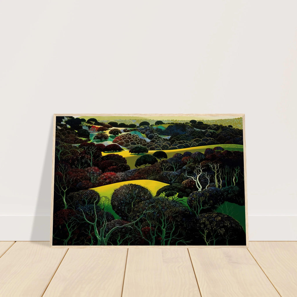 Santa Ynez Memories Framed Poster | Eyvind Earle Framed Prints Wall Art | Eyvind Earle Prints