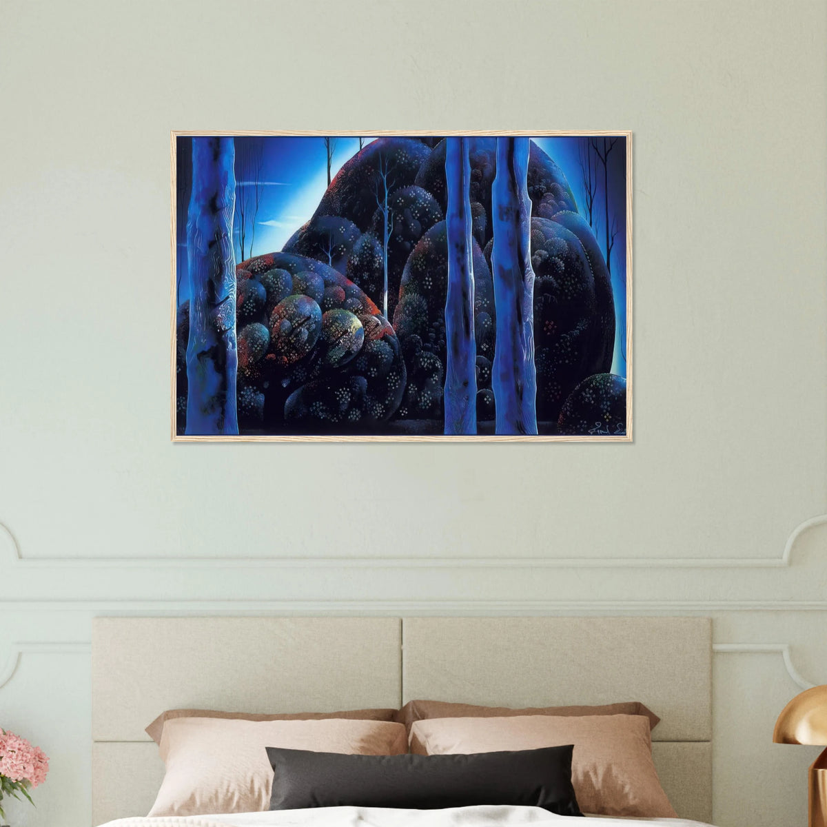 Moonlit Eucalyptus Framed Poster | Eyvind Earle Framed Prints Wall Art | Eyvind Earle Prints