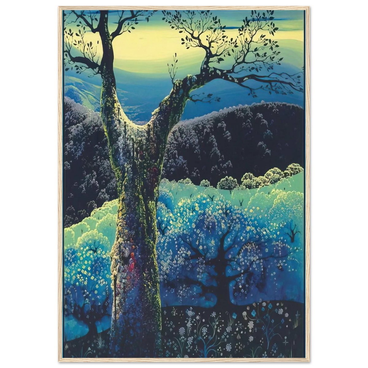 Orchard in Bloom Framed Poster | Eyvind Earle Framed Prints Wall Art | Eyvind Earle Prints