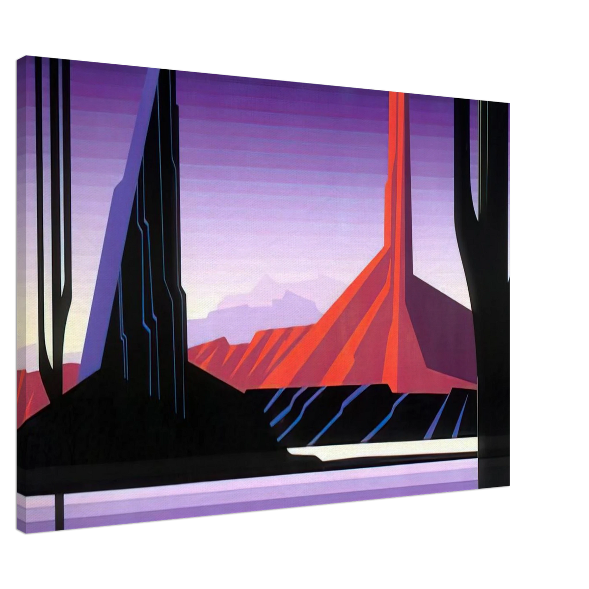 Beneath A Silent Sky Canvas | Eyvind Earle Canvas | Eyvind Earle Prints