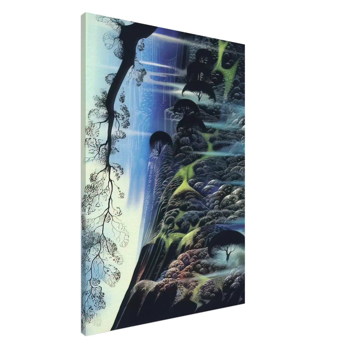 Steep Coast Line Canvas | Eyvind Earle Canvas | Eyvind Earle Prints