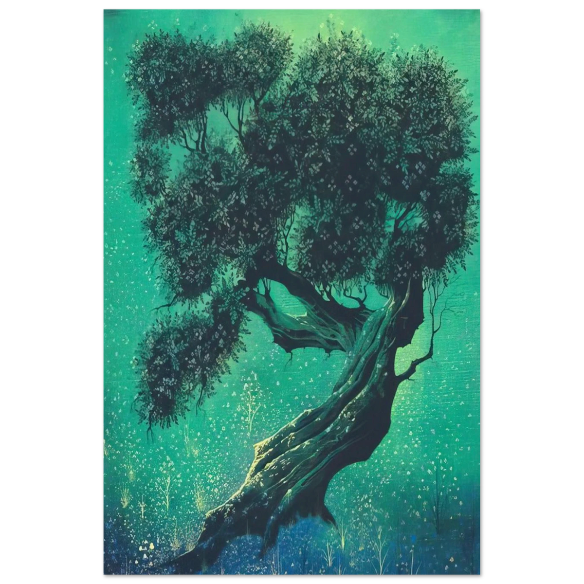 Solitary Bonsai Poster | Eyvind Earle Poster | Eyvind Earle Prints