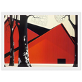 The Great Red Barn Framed Poster | Eyvind Earle Framed Prints Wall Art | Eyvind Earle Prints