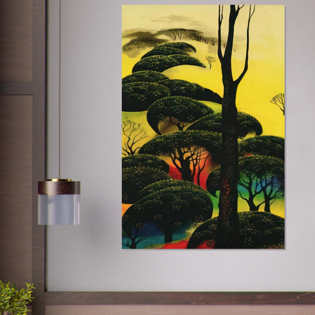 Climbing Oaks Poster | Eyvind Earle Poster | Eyvind Earle Prints