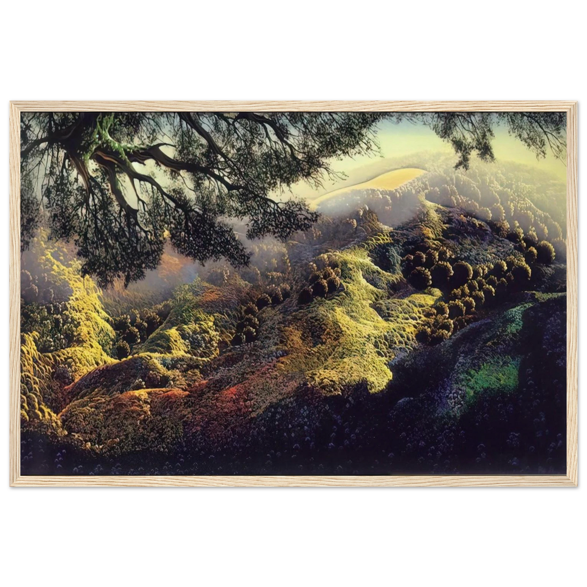 Paradise Framed Poster | Eyvind Earle Framed Prints Wall Art | Eyvind Earle Prints