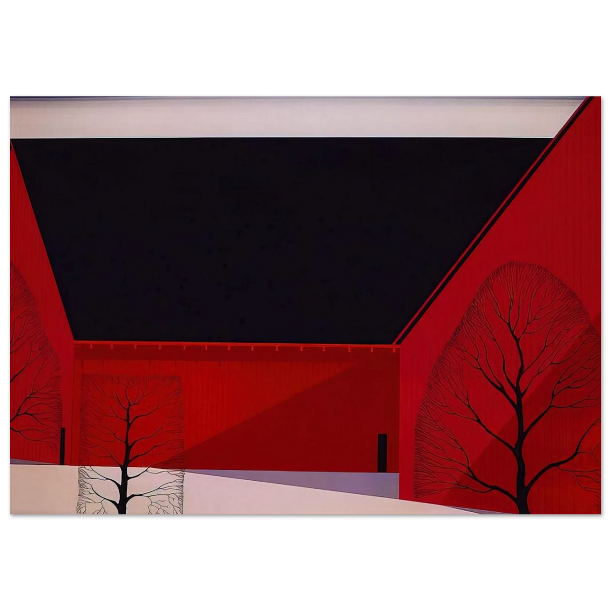 Western Barns Poster | Eyvind Earle Poster | Eyvind Earle Prints