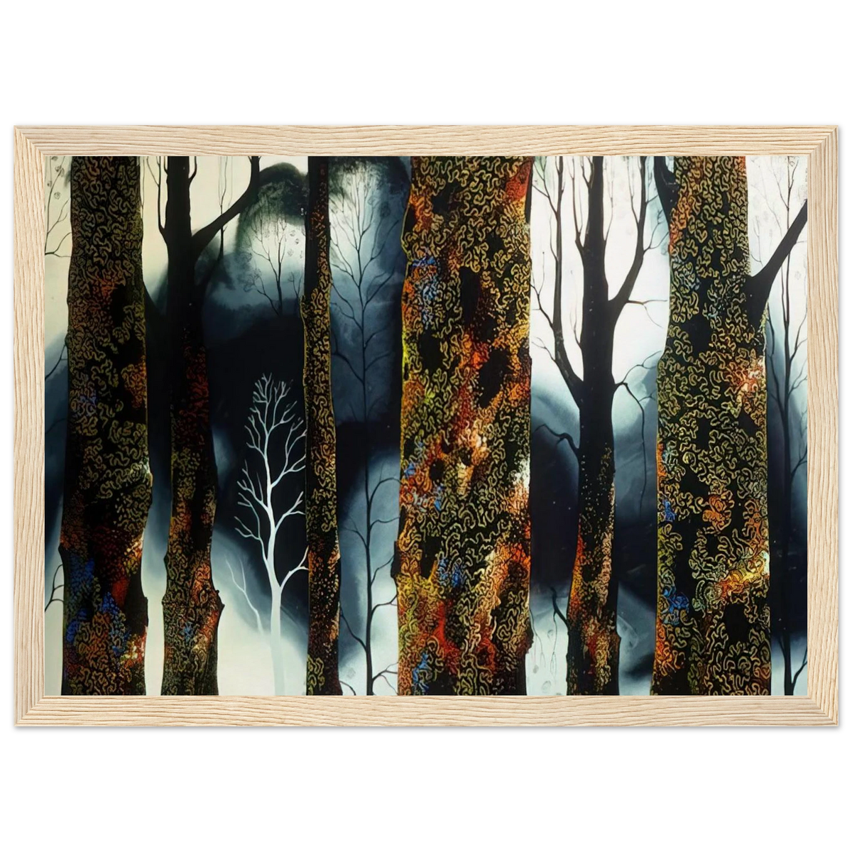 Jewel Trees Framed Poster | Eyvind Earle Framed Prints Wall Art | Eyvind Earle Prints
