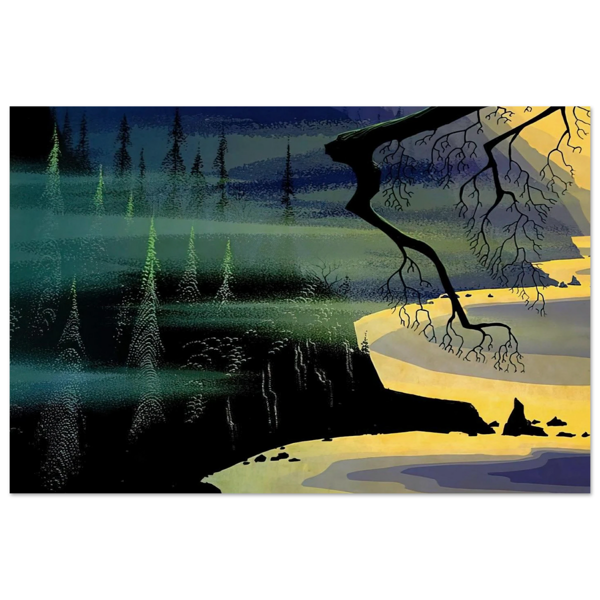 Blue Mist Poster | Eyvind Earle Poster | Eyvind Earle Prints