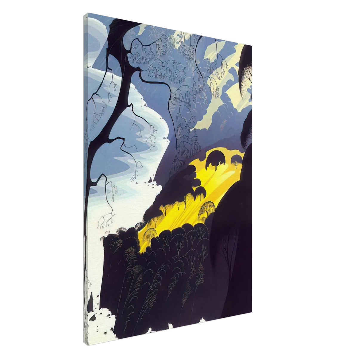 Carmel Highlands Canvas | Eyvind Earle Canvas | Eyvind Earle Prints