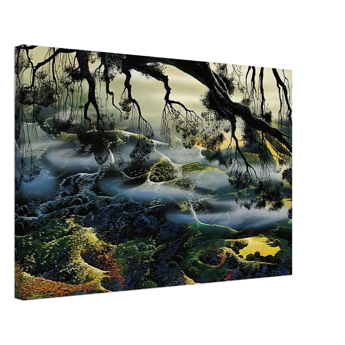 Fog Passes By Canvas | Eyvind Earle Canvas | Eyvind Earle Prints