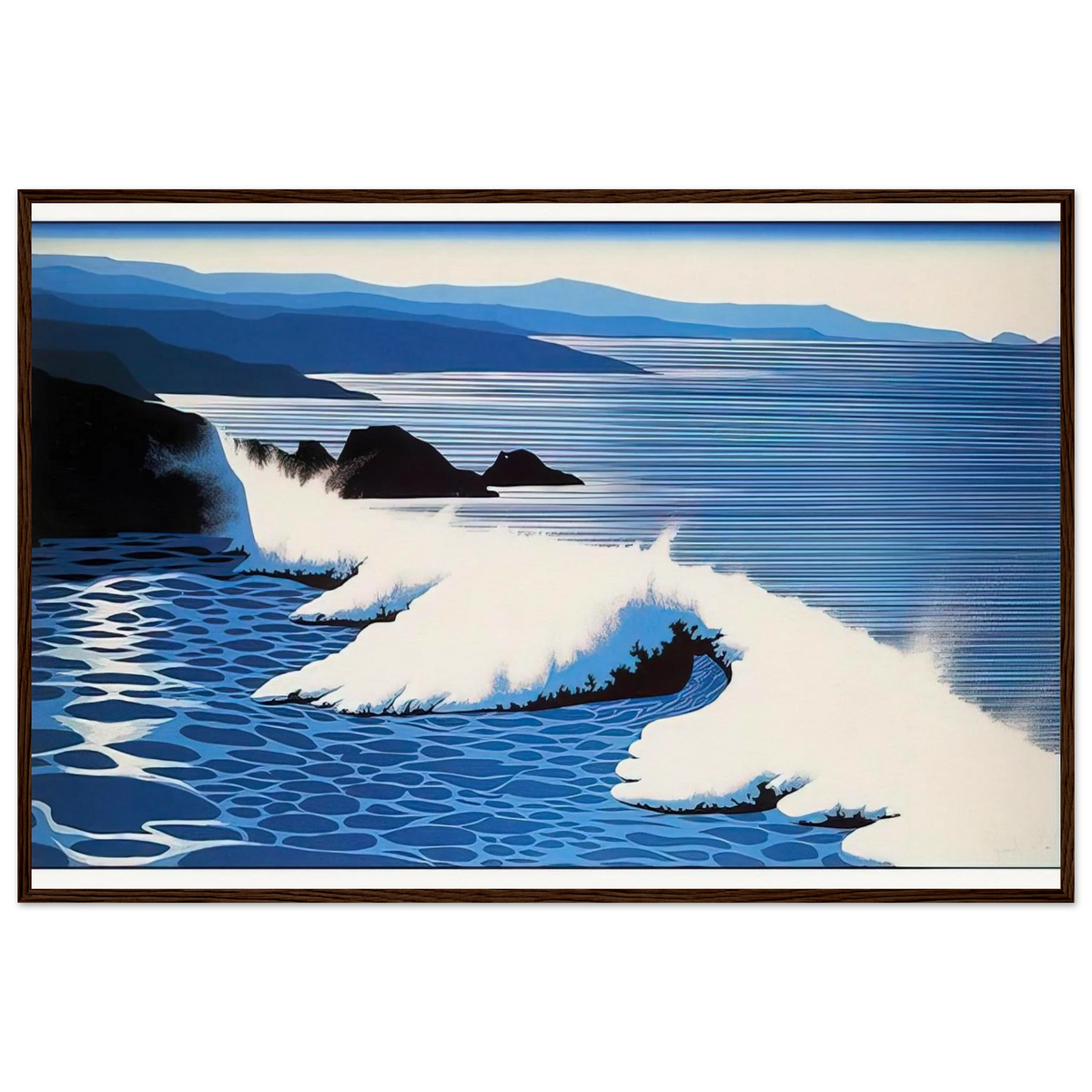 The Wave Framed Poster | Eyvind Earle Framed Prints Wall Art | Eyvind Earle Prints