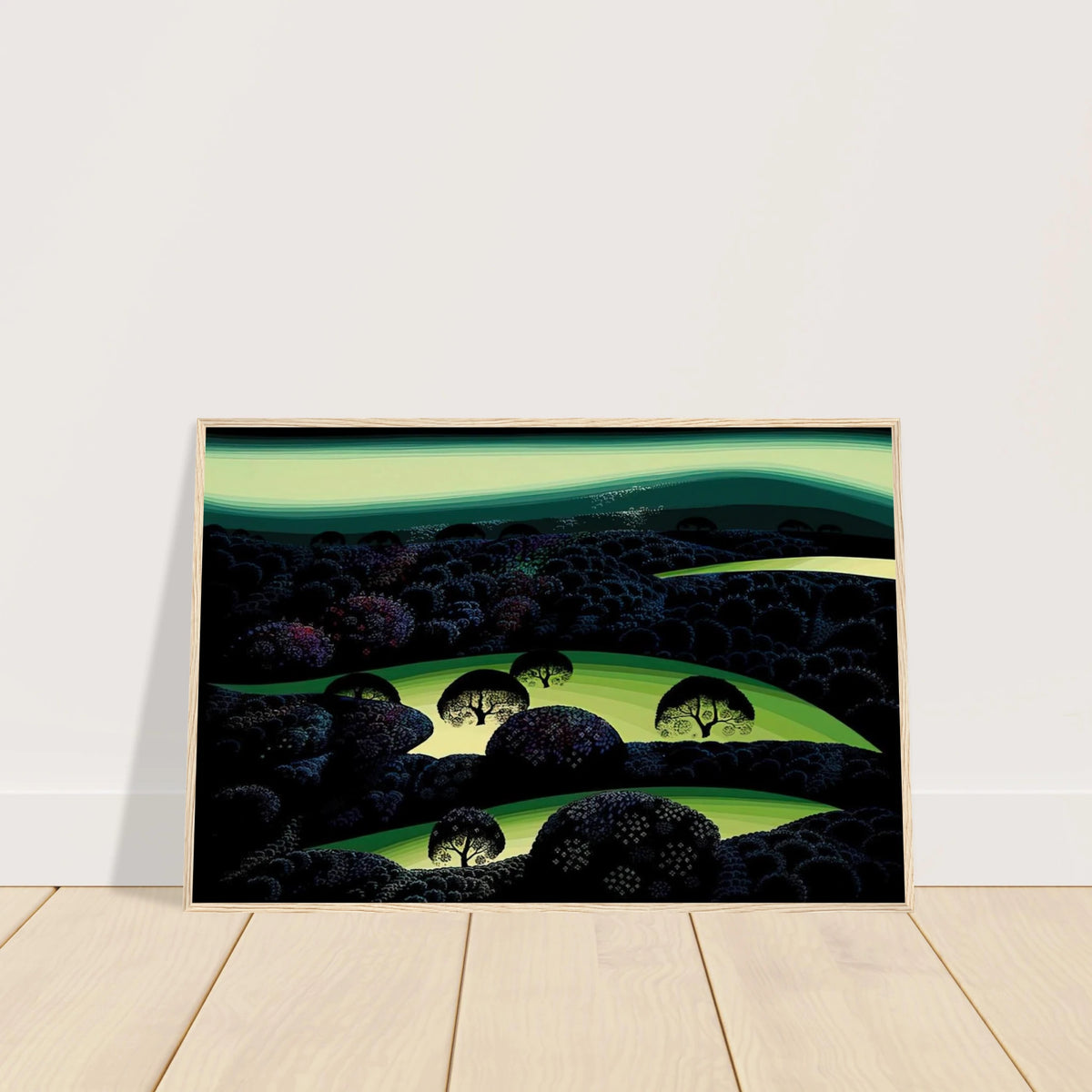 Nocturne Framed Poster | Eyvind Earle Framed Prints Wall Art | Eyvind Earle Prints