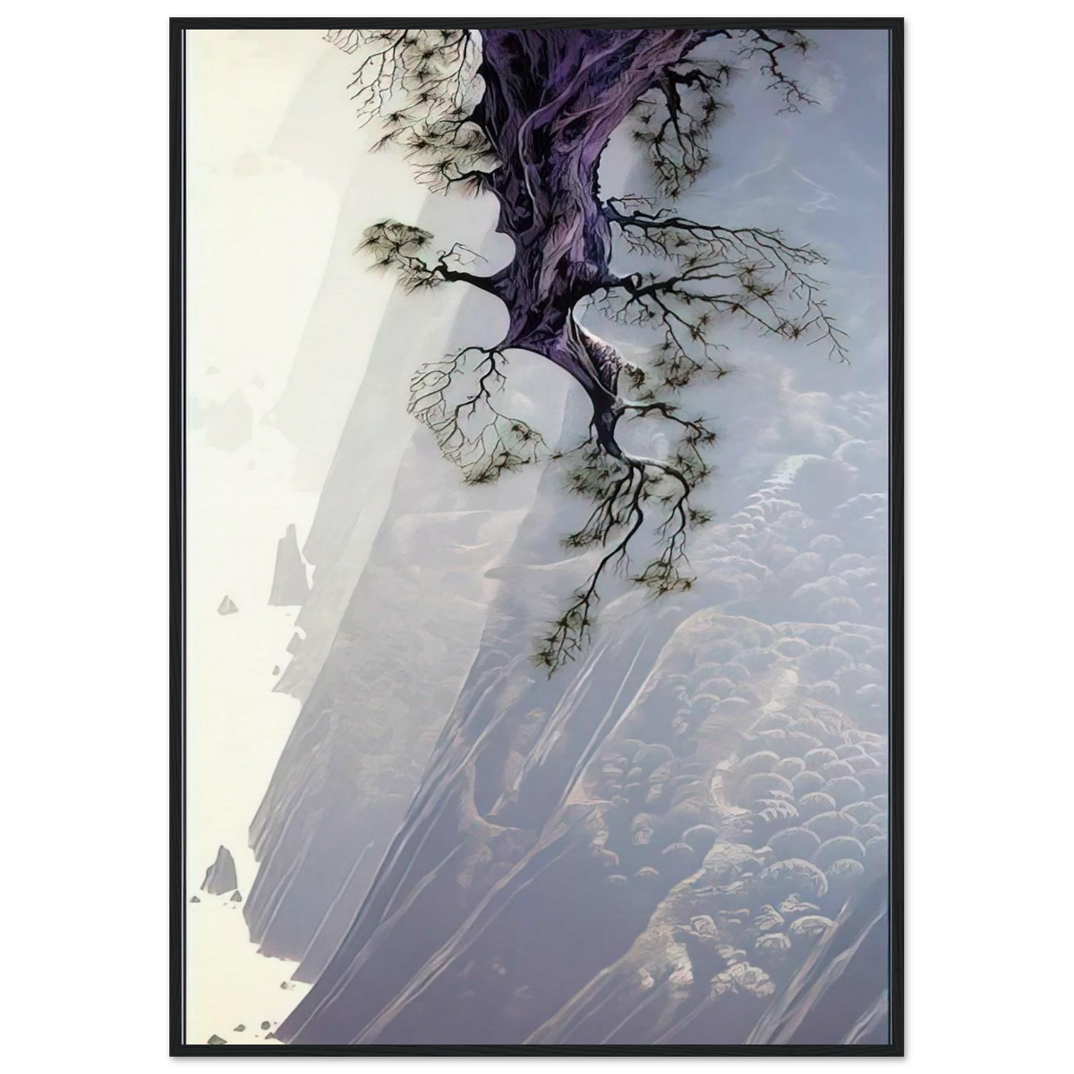 Mountain Rise Framed Poster | Eyvind Earle Framed Prints Wall Art | Eyvind Earle Prints