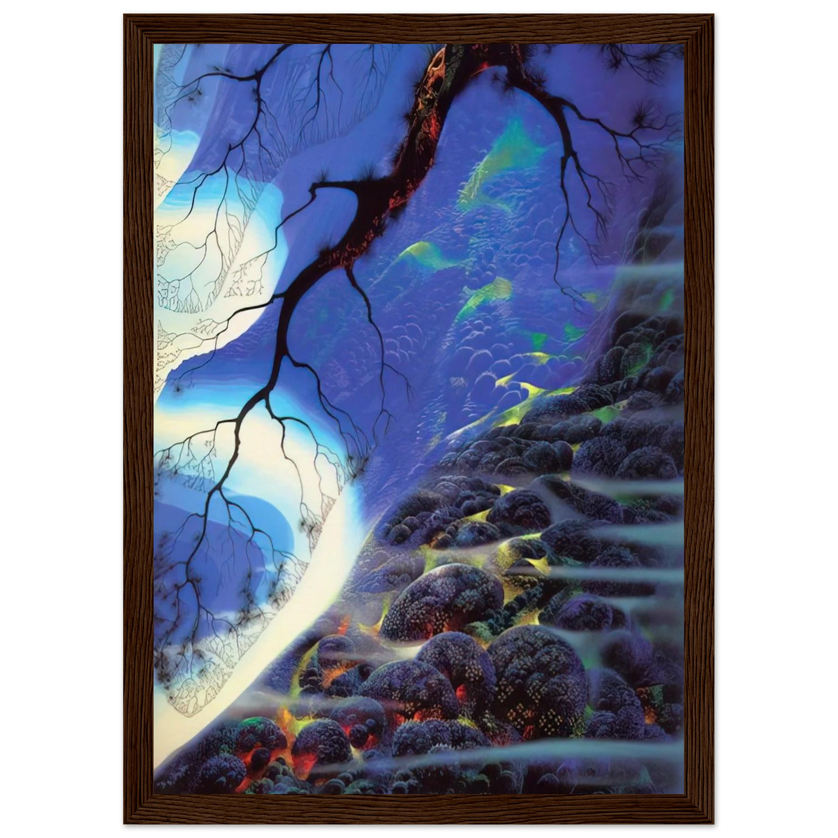 Mystical Big Sur Framed Poster | Eyvind Earle Framed Prints Wall Art | Eyvind Earle Prints