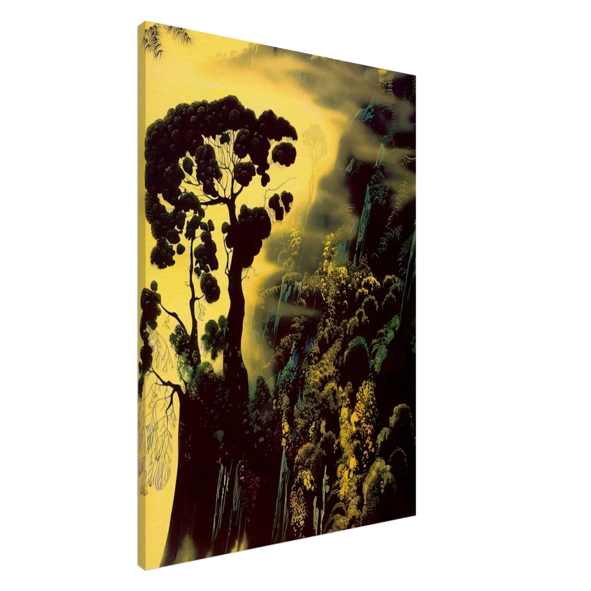 Sunset Silhouette Canvas | Eyvind Earle Canvas | Eyvind Earle Prints