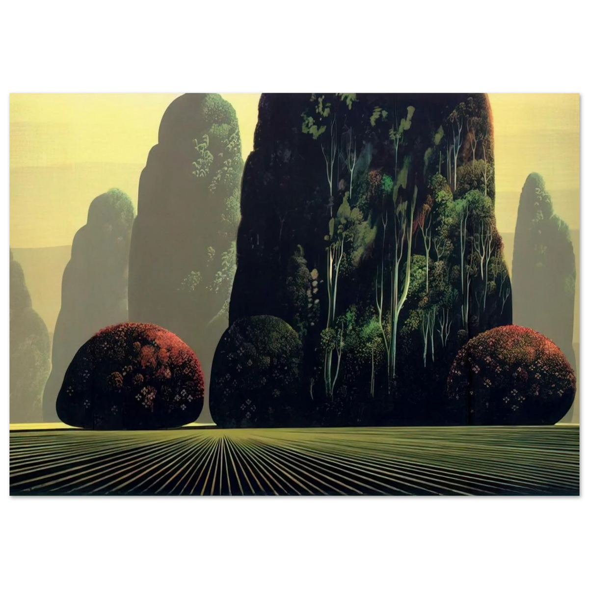 Autumn Eucalyptus Poster | Eyvind Earle Poster | Eyvind Earle Prints