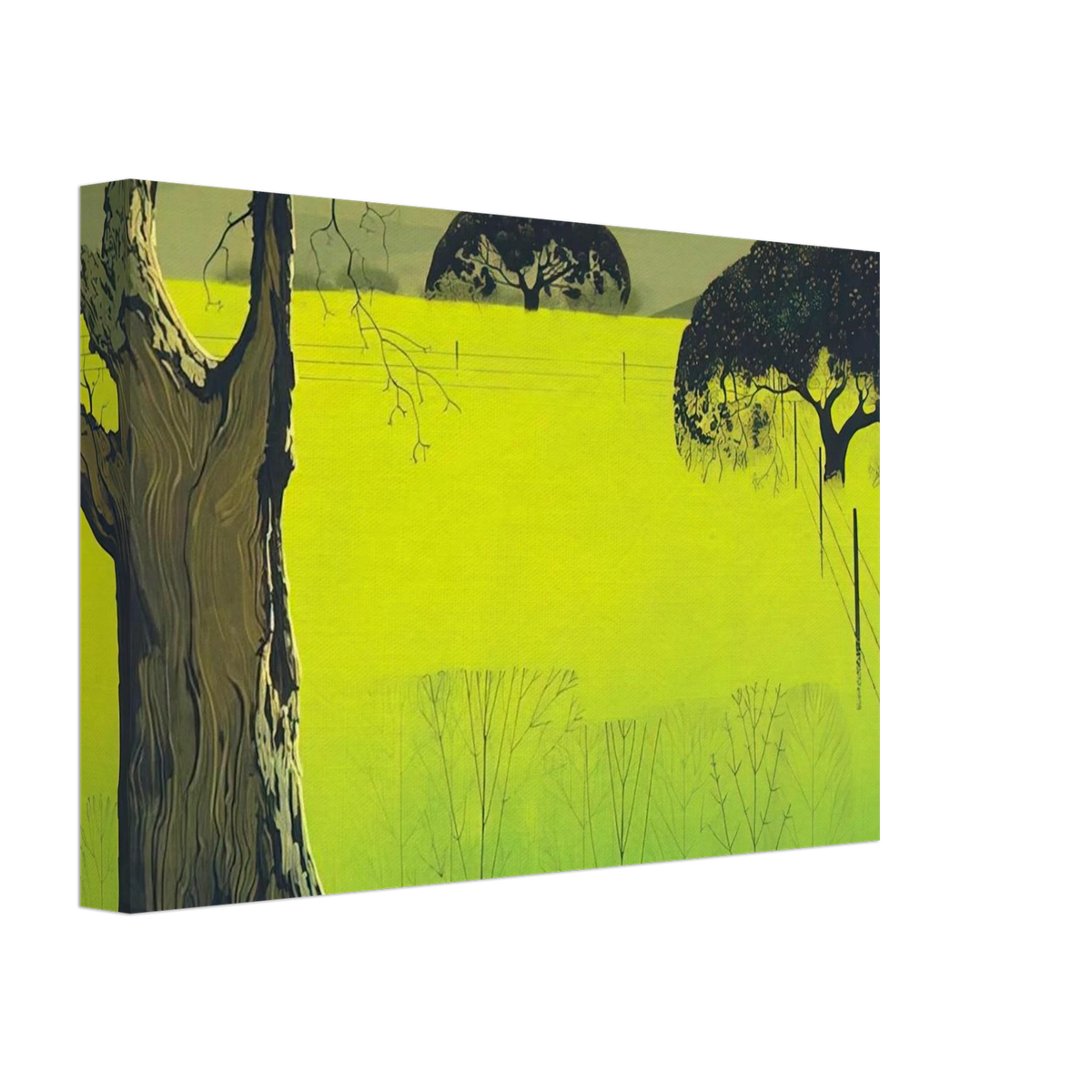 Mustard Field Canvas | Eyvind Earle Canvas | Eyvind Earle Prints