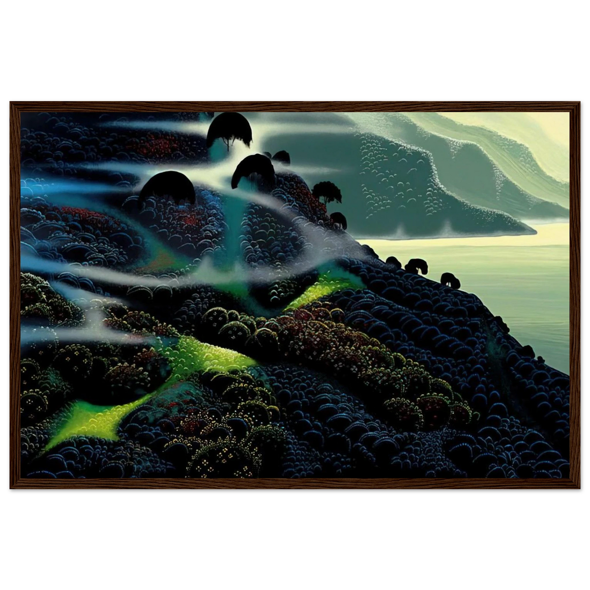 Ocean Paradise Framed Poster | Eyvind Earle Framed Prints Wall Art | Eyvind Earle Prints