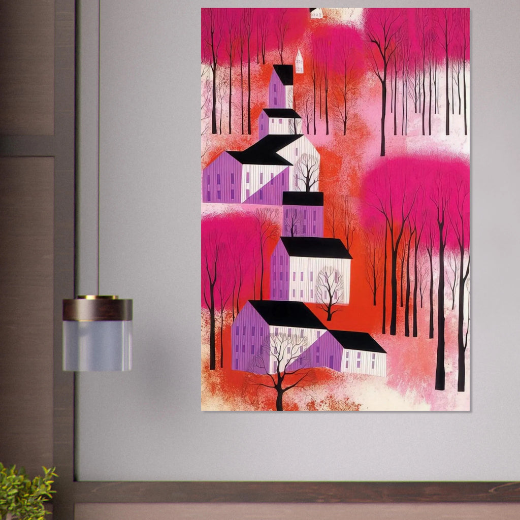 Autumn Sunset Poster | Eyvind Earle Poster | Eyvind Earle Prints