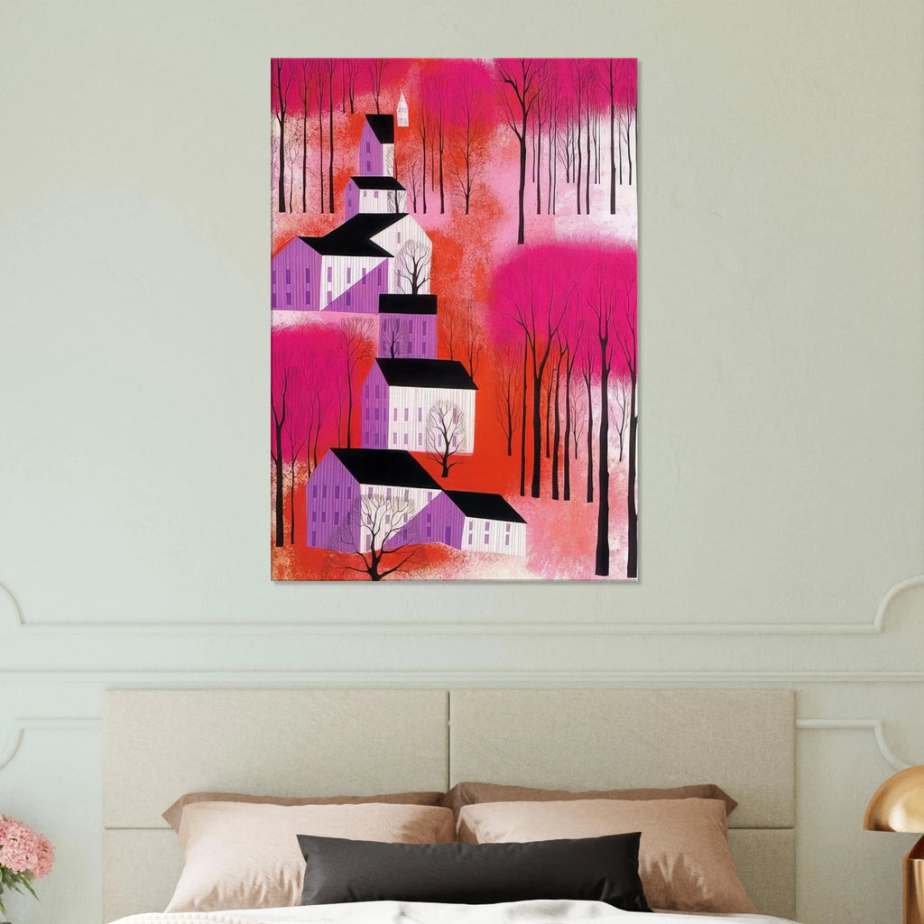 Autumn Sunset Canvas | Eyvind Earle Canvas | Eyvind Earle Prints