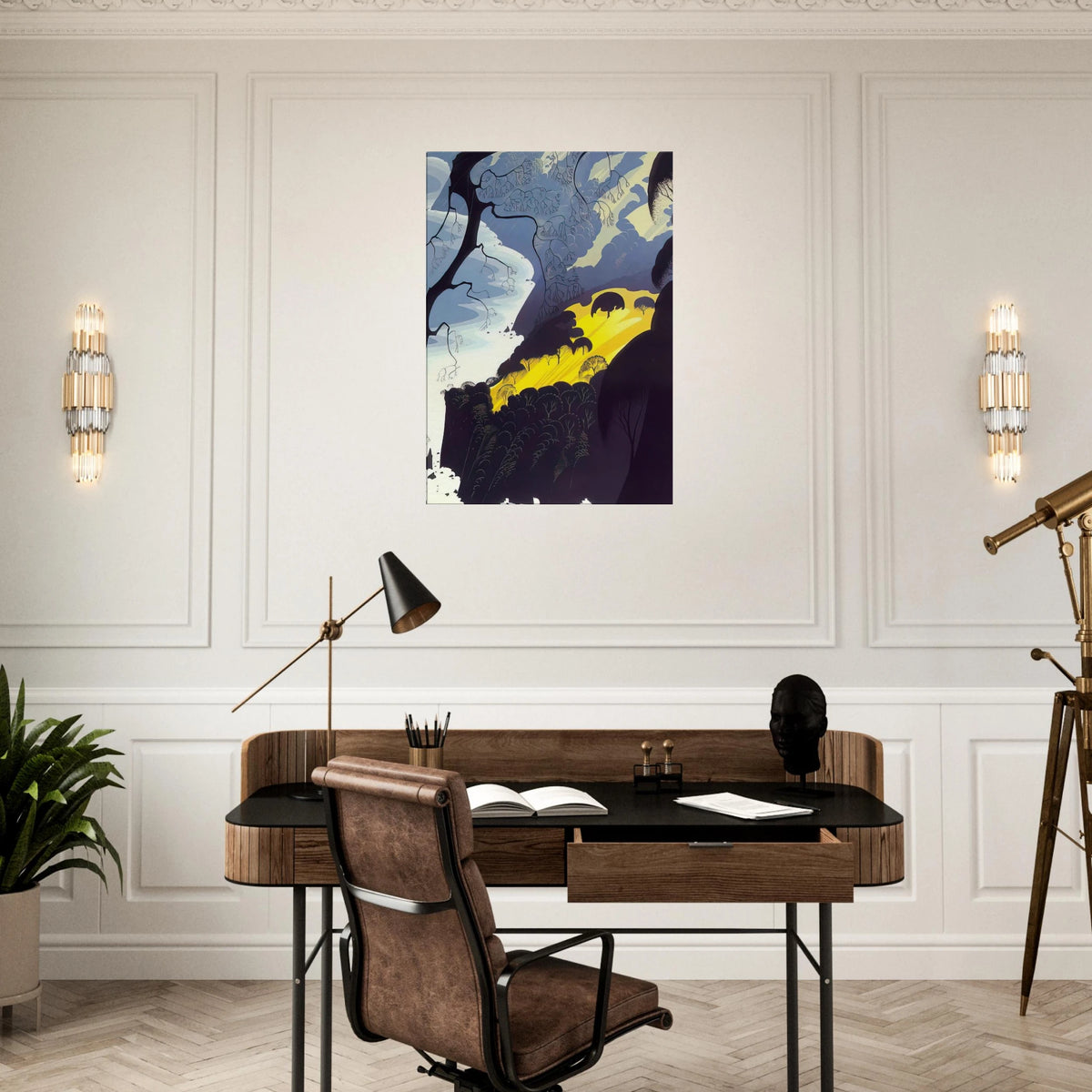 Carmel Highlands Canvas | Eyvind Earle Canvas | Eyvind Earle Prints