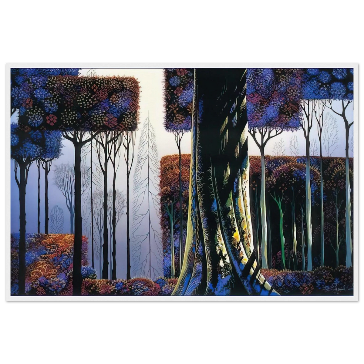 Ancient Forest Framed Poster | Eyvind Earle Framed Prints Wall Art | Eyvind Earle Prints